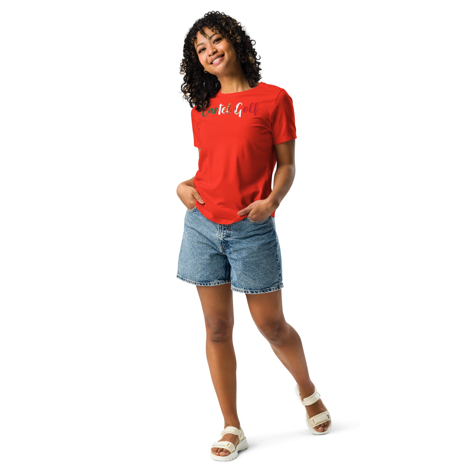 Women's Relaxed T-Shirt "Cartel Golf Mexico"