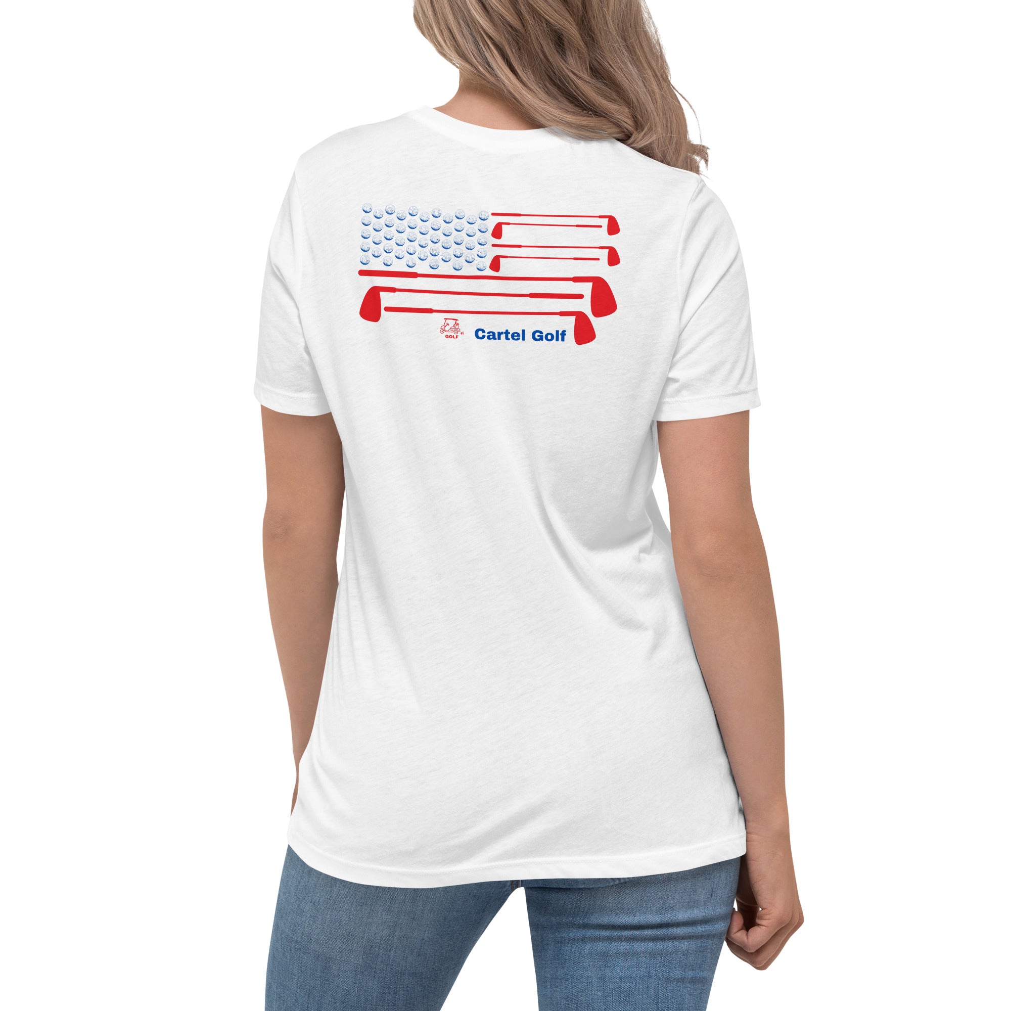 Women's Relaxed T-Shirt "Cartel Golf USA"