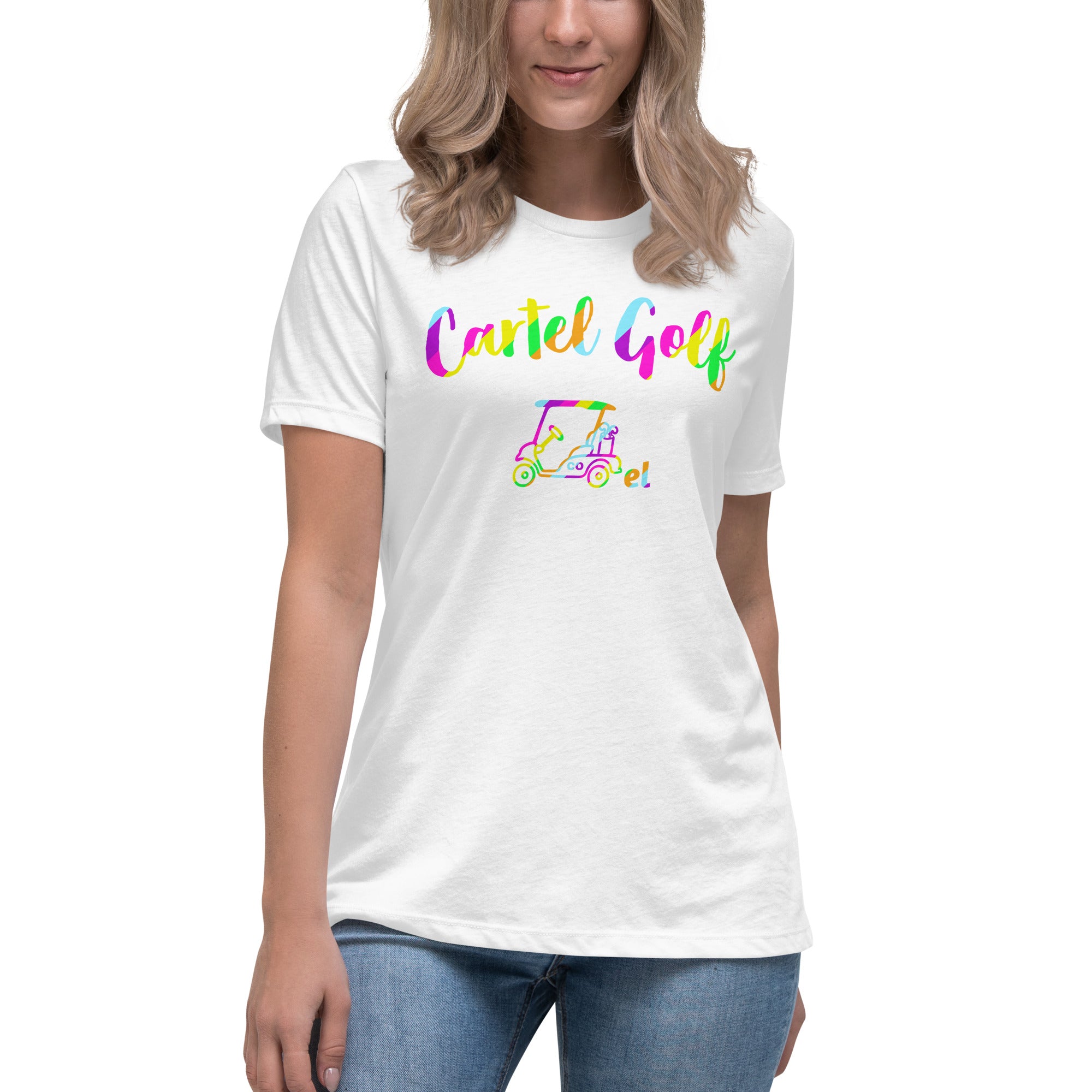 Women's Relaxed T-Shirt "Cartel Golf Colorful"